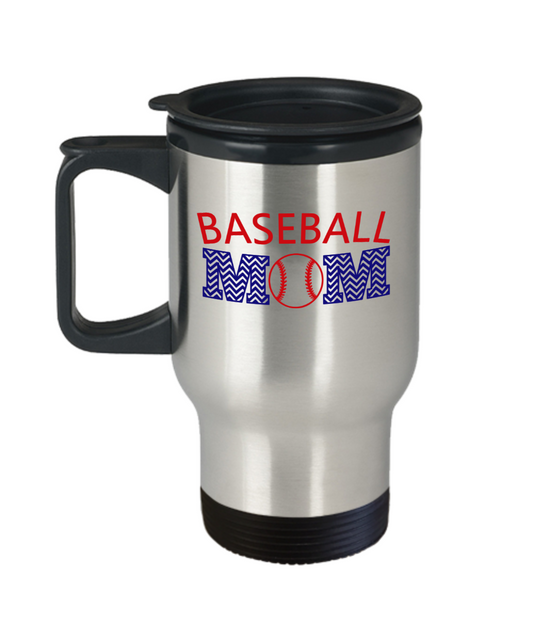 Baseball Mom Travel Coffee Mug Gift for Mom Custom Cup