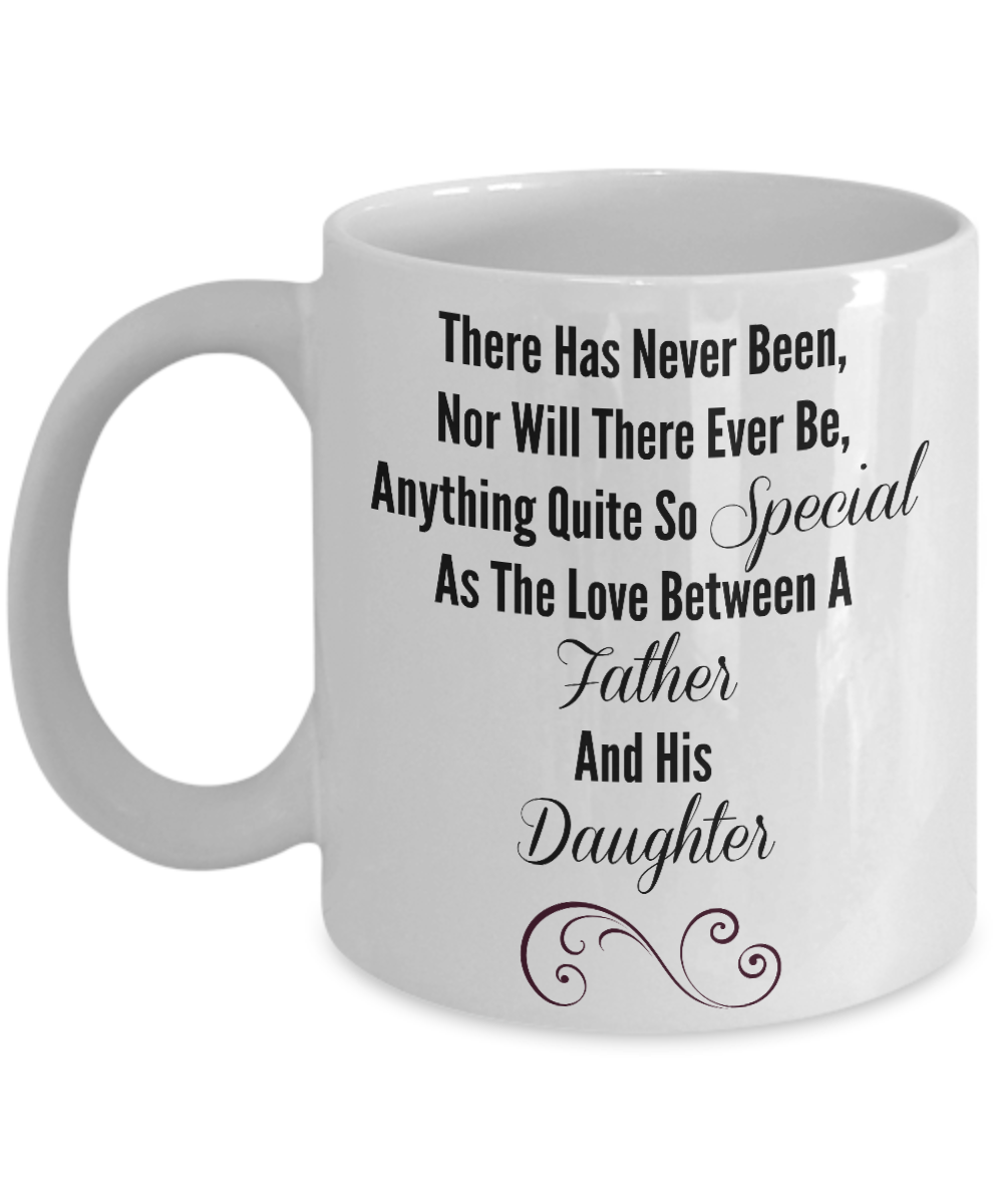 Love Between A Father and Daughter Novelty Mug Custom Design Mug