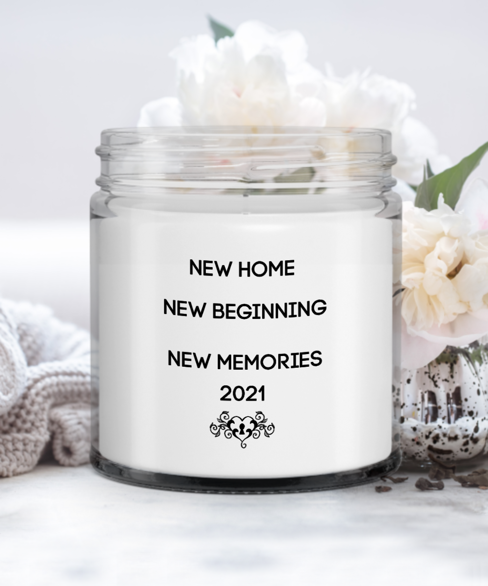 New Home Gift  Homeowner Gift Unique Vanilla Scented Soy Candle in Jar