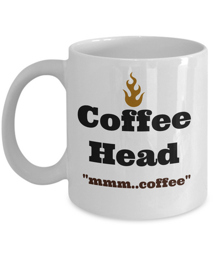 Funny Mug -Coffee Head- Novelty Coffee Mug Gift Cool Custom Printed For Men Women Friends