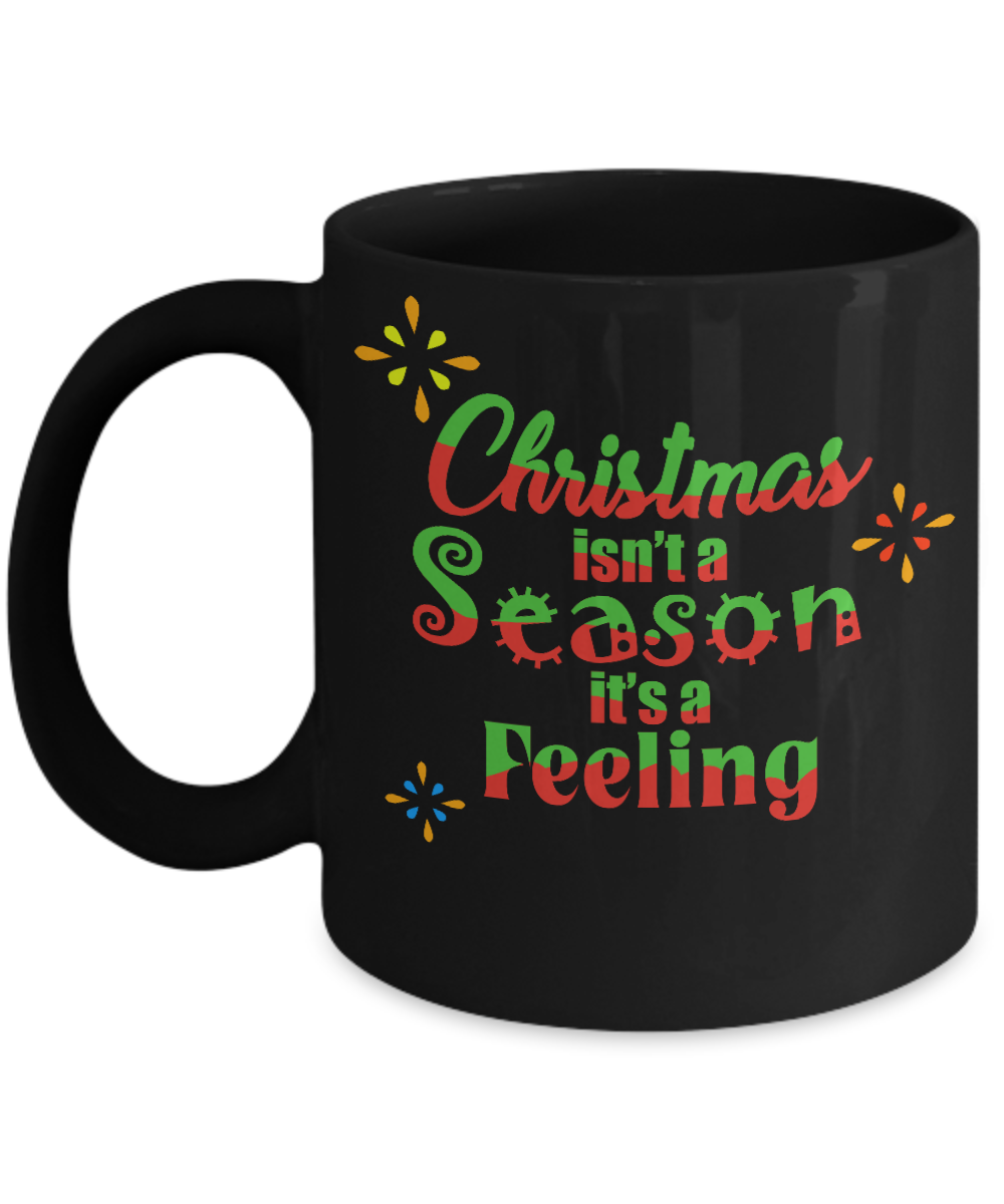 black christmas mug