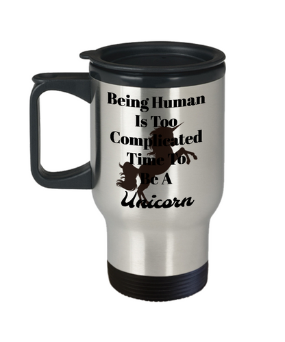 Unicorn travel coffee tea mug cup for women unicorn lovers unique custom