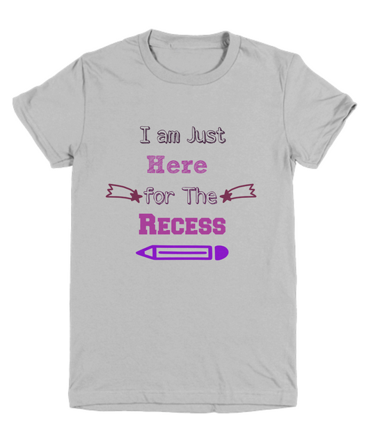 Back to School T-Shirt for Girls Recess Shirt Funny Graphic Tee