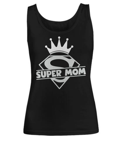 Women's tank top Super Mom Mothers day Birthday gift Custom tank shirt