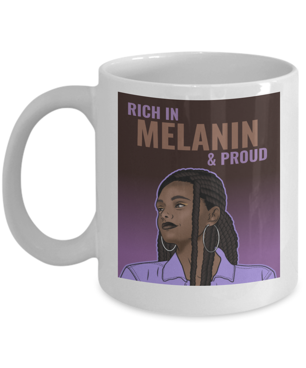 Melanin Black Pride Women Coffee Mug Gift Custom