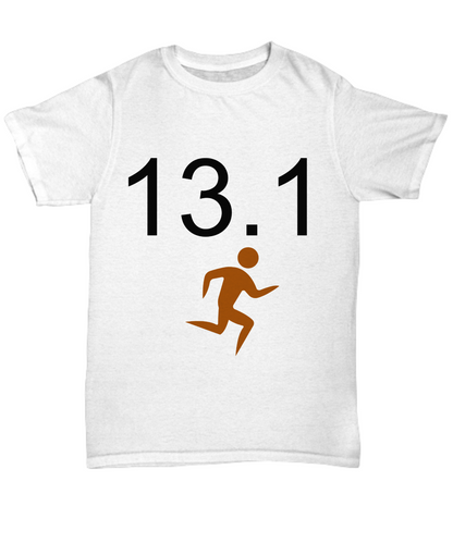 Marathon Runner Novelty T-shirt Custom Printed T-Shirt Unisex
