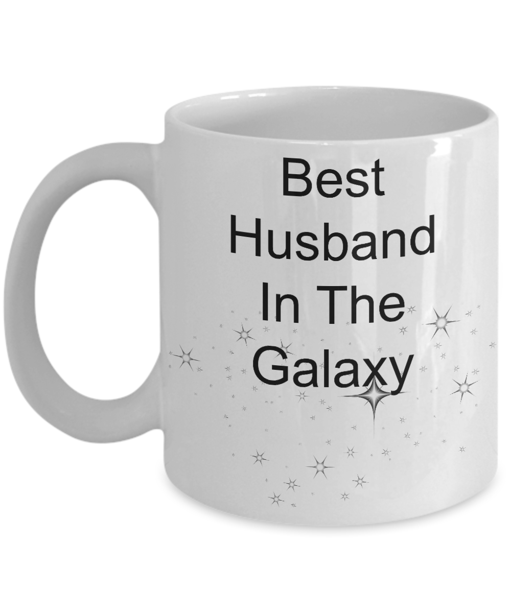 Novelty Coffee Mug-Best Husband In The Galaxy-Tea Cup Gift Anniversary Valentines Birthday