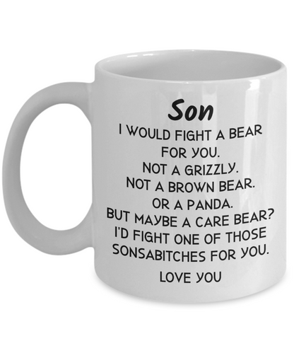 Son Coffee Mug Gift for Son Funny Mug Coffee Gift