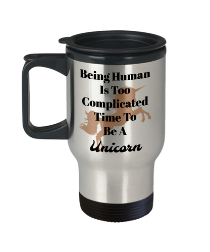 Unicorn travel coffee tea mug cup for women unicorn lovers unique custom