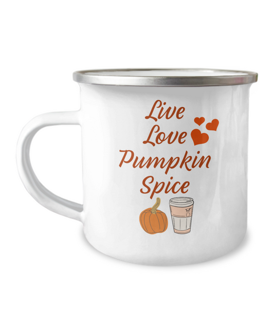 Pumpkin Spice Campfire Fall Coffee Mug Gift for Coffee Lovers Funny Coffee Mug