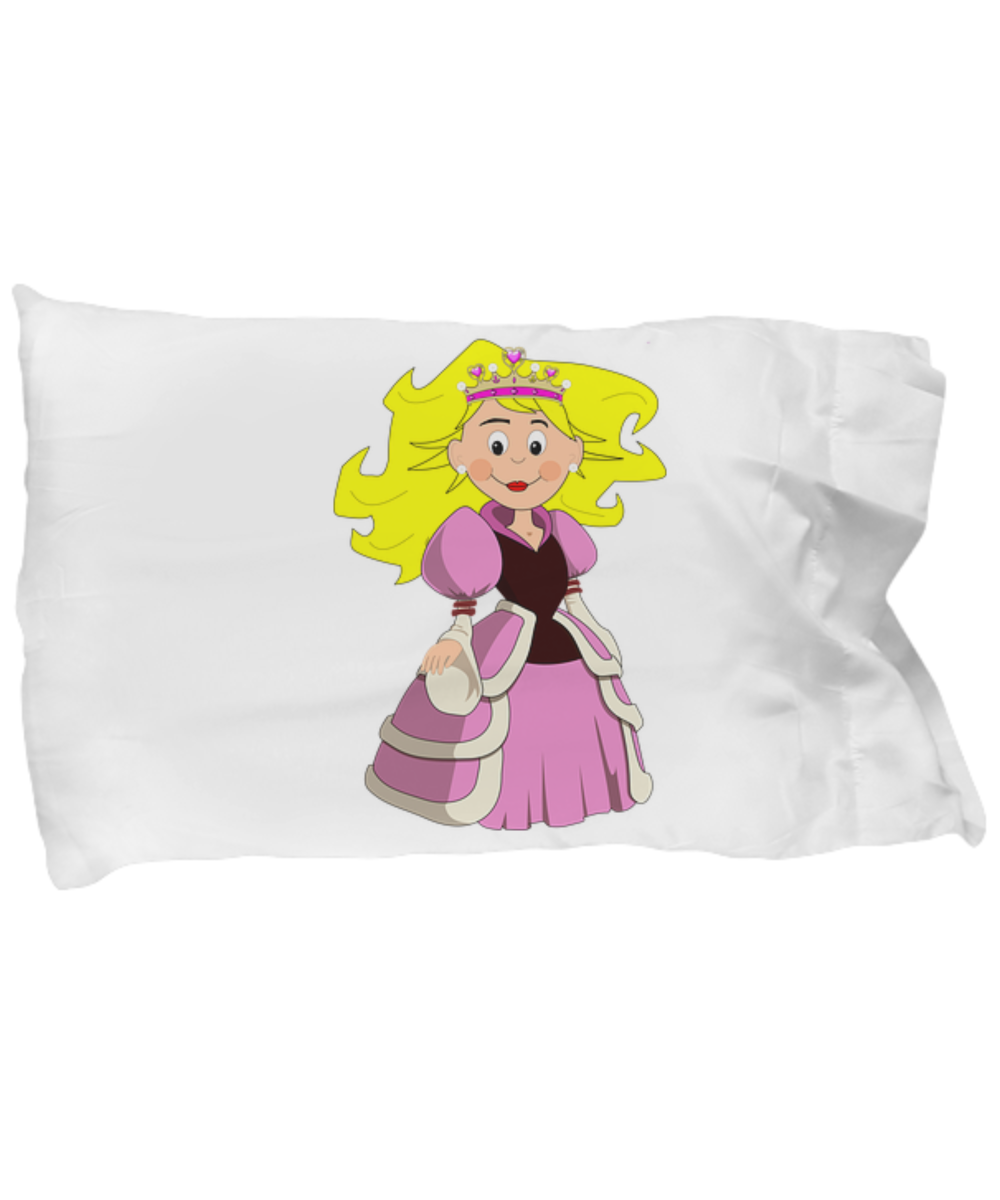 Princess Pillowcase/ Beautiful Custom Unique Gift For Girls Bedding Accessory Pillow Cover