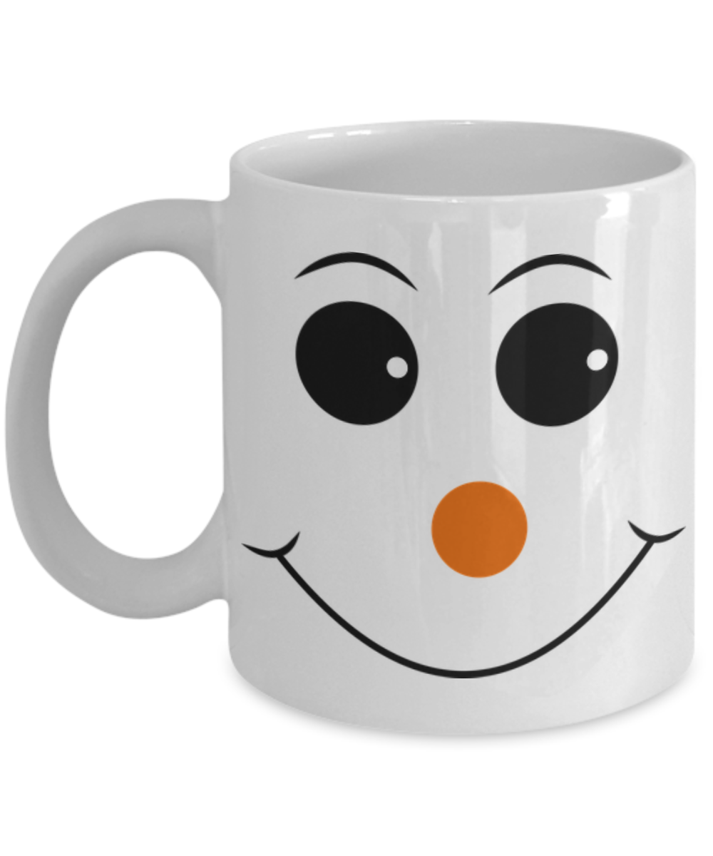 snowman coffee mug