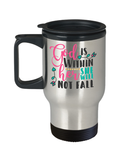 Travel coffee mug scripture quote tea cup gift mug with sayings women religious inspirational
