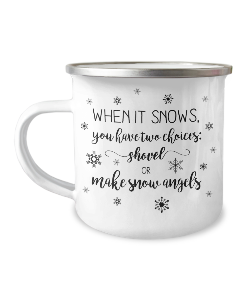 Funny Campfire Coffee Mug Enamel Winter Mug Christmas Gift