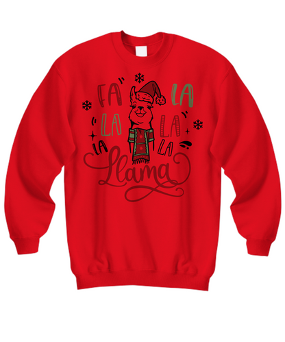 LLama Christmas Sweatshirt T-Shirt Christmas Gift Llama Lover