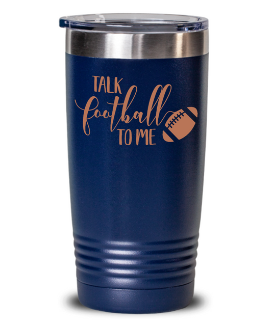 Football Tumbler 20 oz  Football Gift  Football Lover Gift  Custom Mug Tailgate Gift for Football Fans