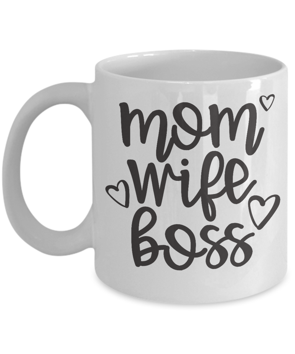 mom wife boss funny coffee mugs