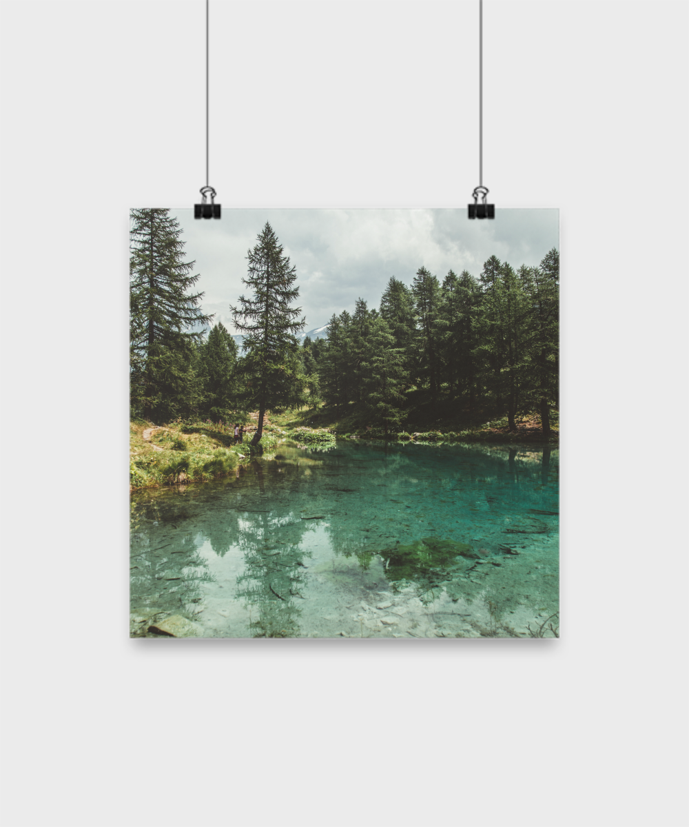 Mountains poster/ home/ wall decor/ outdoors/ nature art/landscape/wall art/hanging/ 12"