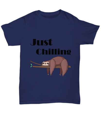 sloth Navy  t-shirt for work ,play exercise