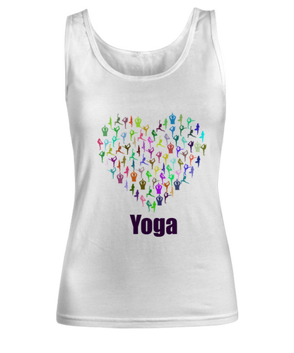 Women's Yoga Tank Top Shirt Summer Workout Graphic Tee
