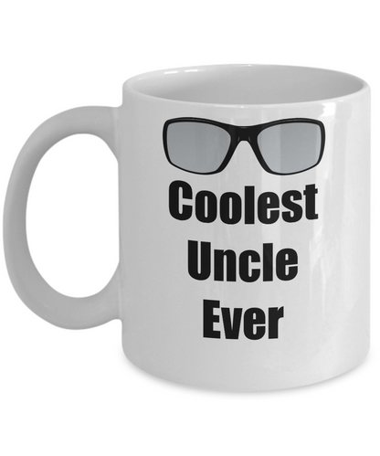 Coolest Uncle Ever- Novelty Coffee Mug Gift For Men Novelty Funny Mugs Birthdays Father's Day