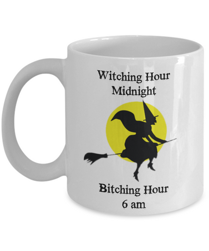 Novelty Coffee Mug-Witching Hour Midnight-Coffee cup- Halloween Gifts For Women