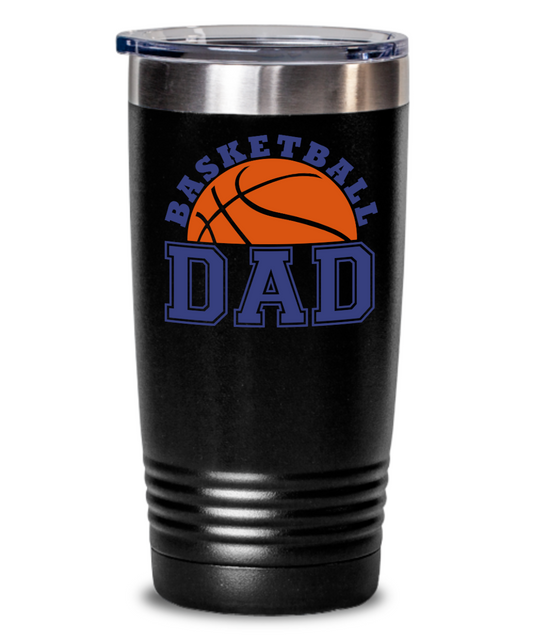 Basketball Dad Tumbler Coffee Mug Gift for Dad Insulated Cup