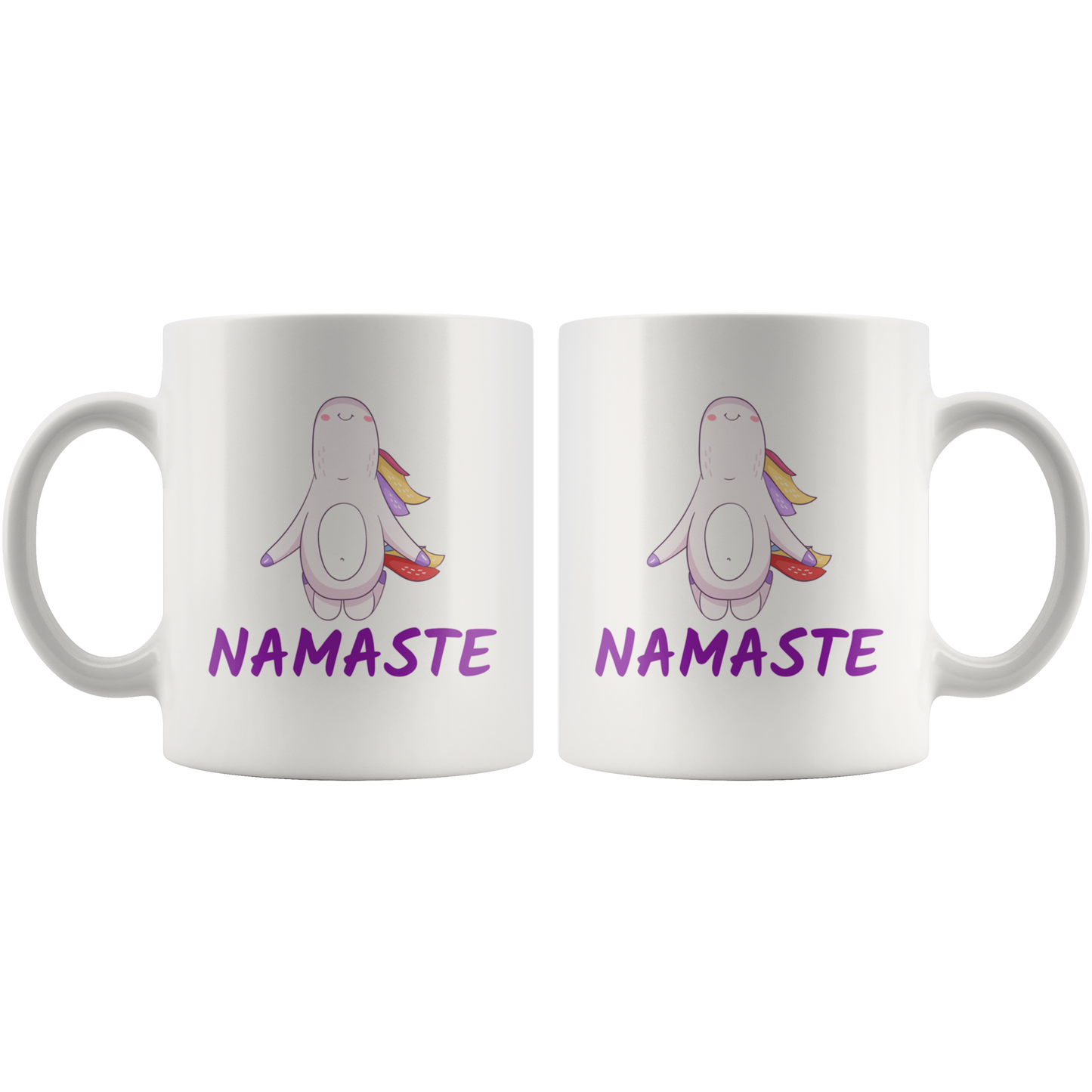 Yoga Mug Namaste Unicorn Funny Coffee Mug Gift Ceramic
