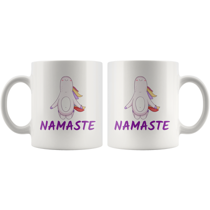 Yoga Mug Namaste Unicorn Funny Coffee Mug Gift Ceramic