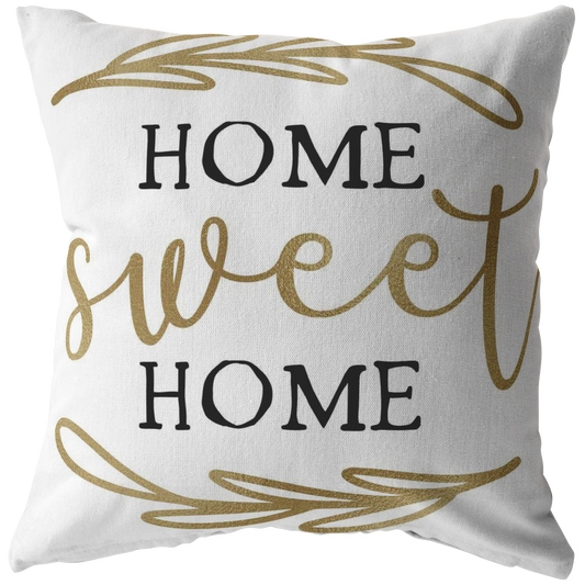 Home sweet home throw pillow