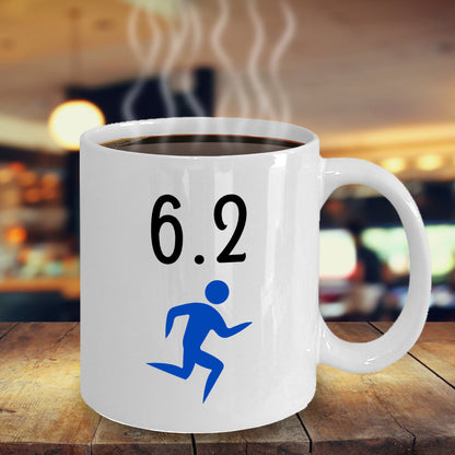 6.2 10K Marathon Runners Novelty Coffee Mug Souvenir Mugs Gifts For Women Men