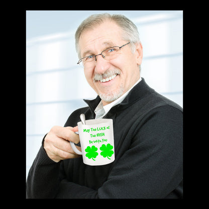 May The Luck Of The Irish Be With You Novelty Coffee Mug Irish Tea Cup Gift Mug With Sayings St. Patrick's Men Women Friends