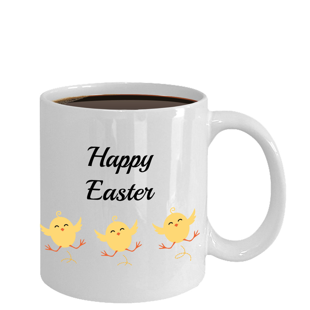 Novelty  Coffee Mug-Happy Easter-Tea Cup Gift Mug With Sayings Holiday Ceramic Custom