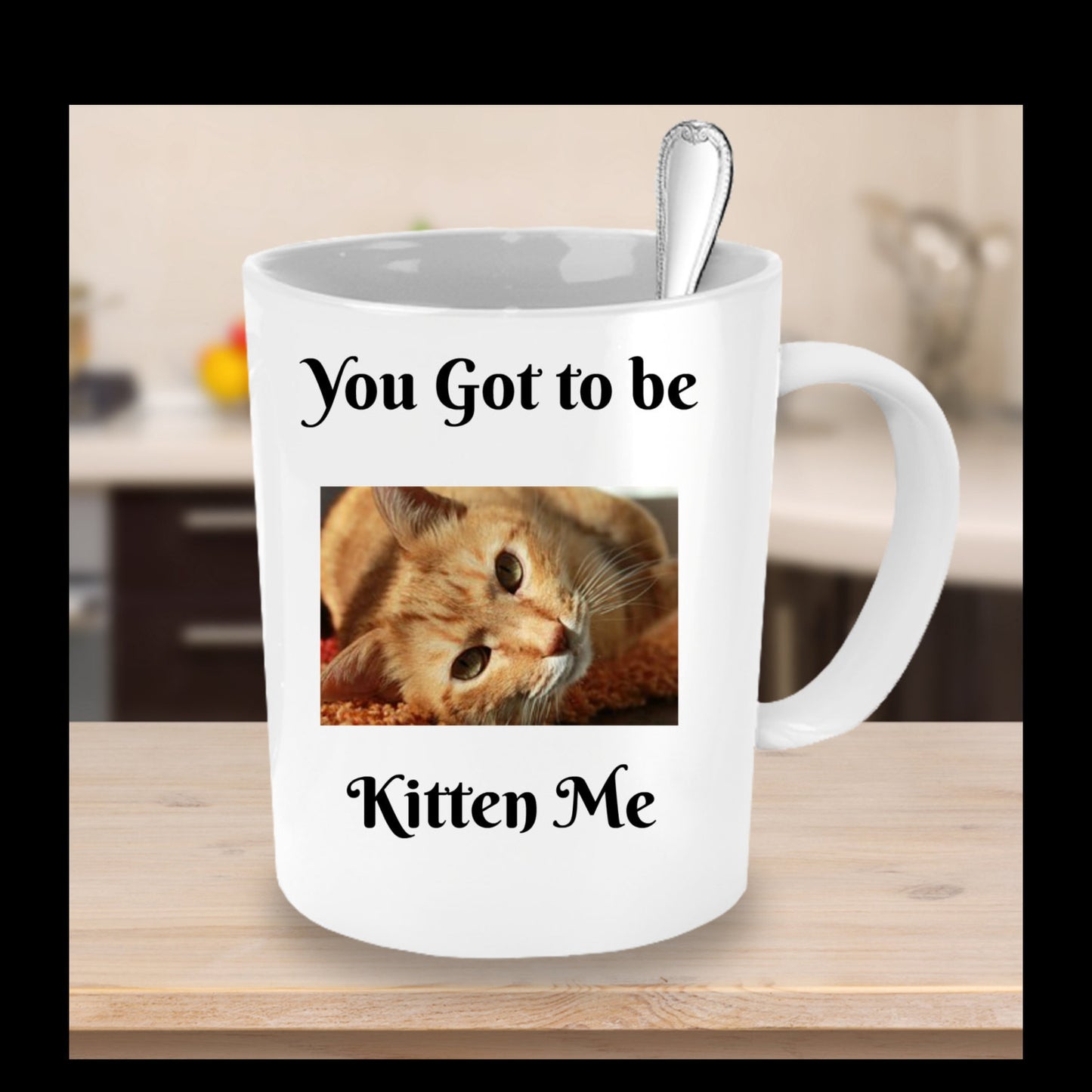 You Got To Be Kitten Me- Novelty Coffee Mug- Funny Cat Gift Cup Cat Owners Lovers