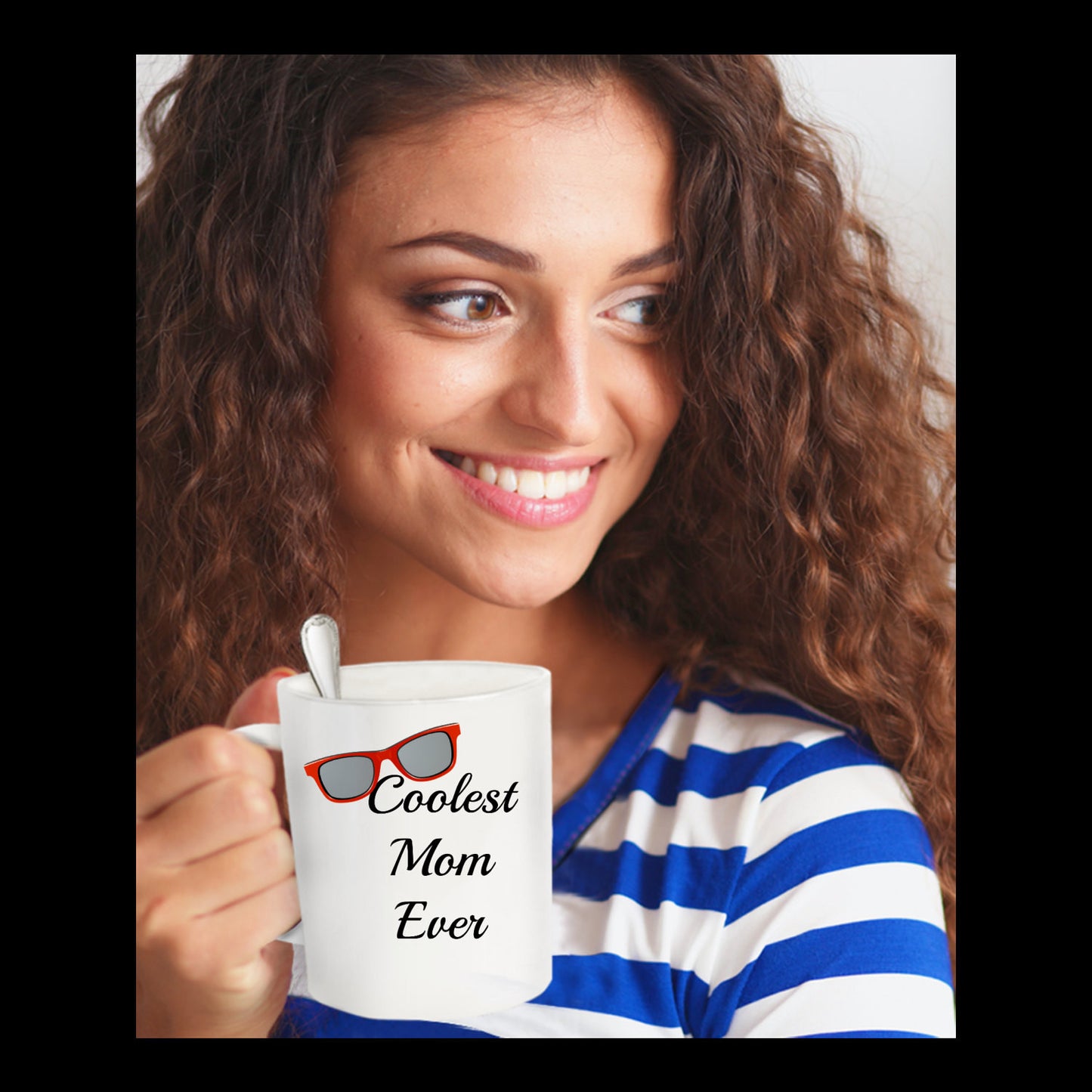 Fun Mom Gift -Coolest Mom Ever -Novelty Coffee Cup Gift Birthday or Anytime Ceramic