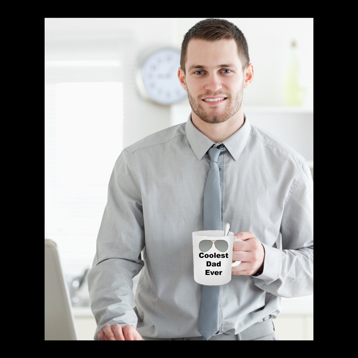Fun Dad's Mug -Coolest Dad Ever-Novelty Coffee Gifts For Father's Day Birthday Mugs With Sayings