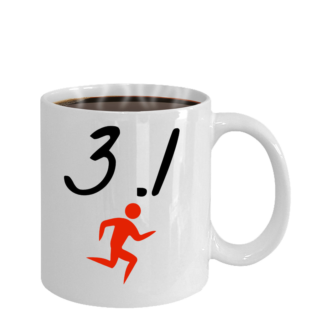 3.1 5K Runners Marathon Custom Coffee Mug