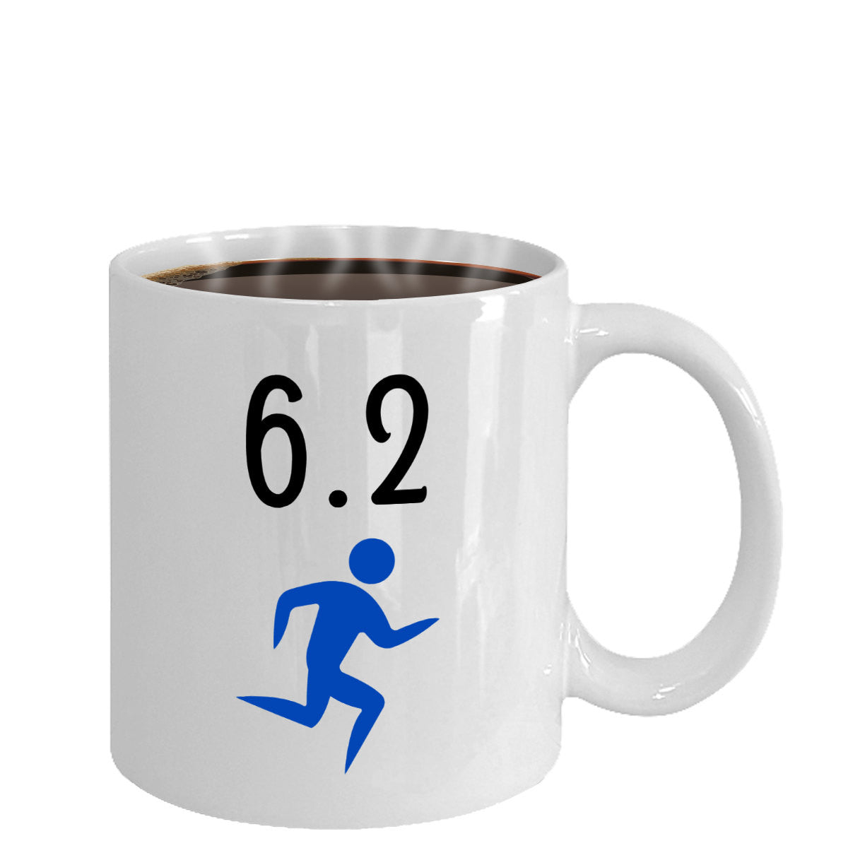 6.2 10K Marathon Runners Novelty Coffee Mug Souvenir Mugs Gifts For Women Men