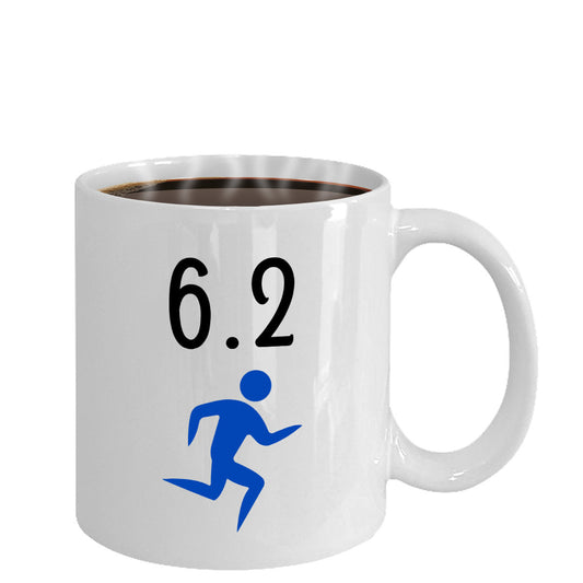 6.2 10K Marathon Runners Novelty Coffee Mug Souvenir Mugs Gifts For Women Men