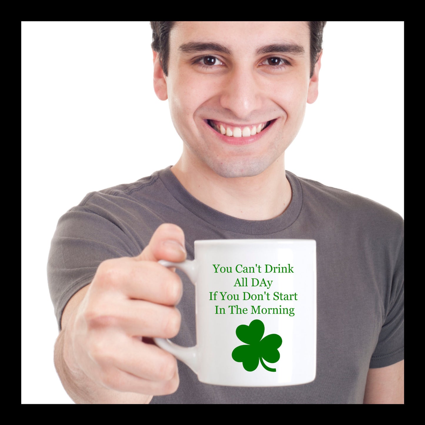 You Can't Drink All Day If You Don't Start In The Morning -Novelty Irish Coffee Mug-Custom Coffee Cup