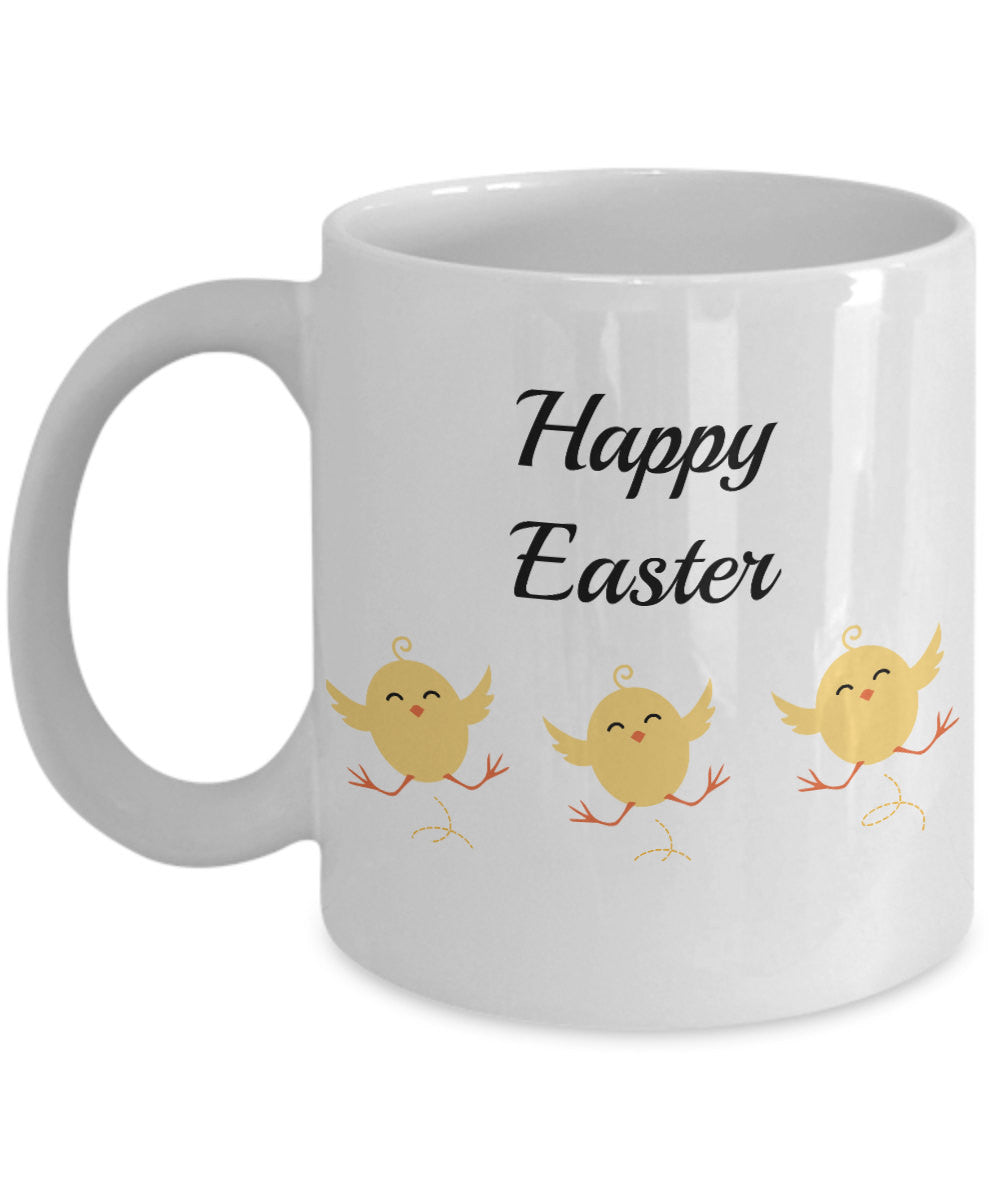 Novelty  Coffee Mug-Happy Easter-Tea Cup Gift Mug With Sayings Holiday Ceramic Custom