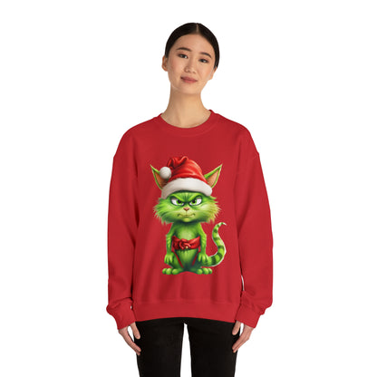 Funny Cat Sweatshirt,  Cat Christmas Shirt, Cute Cat Crewneck Sweatshirt, Gifts for Cat Lovers