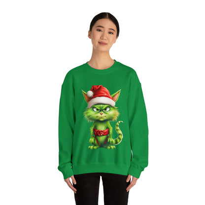 Funny Cat Sweatshirt,  Cat Christmas Shirt, Cute Cat Crewneck Sweatshirt, Gifts for Cat Lovers