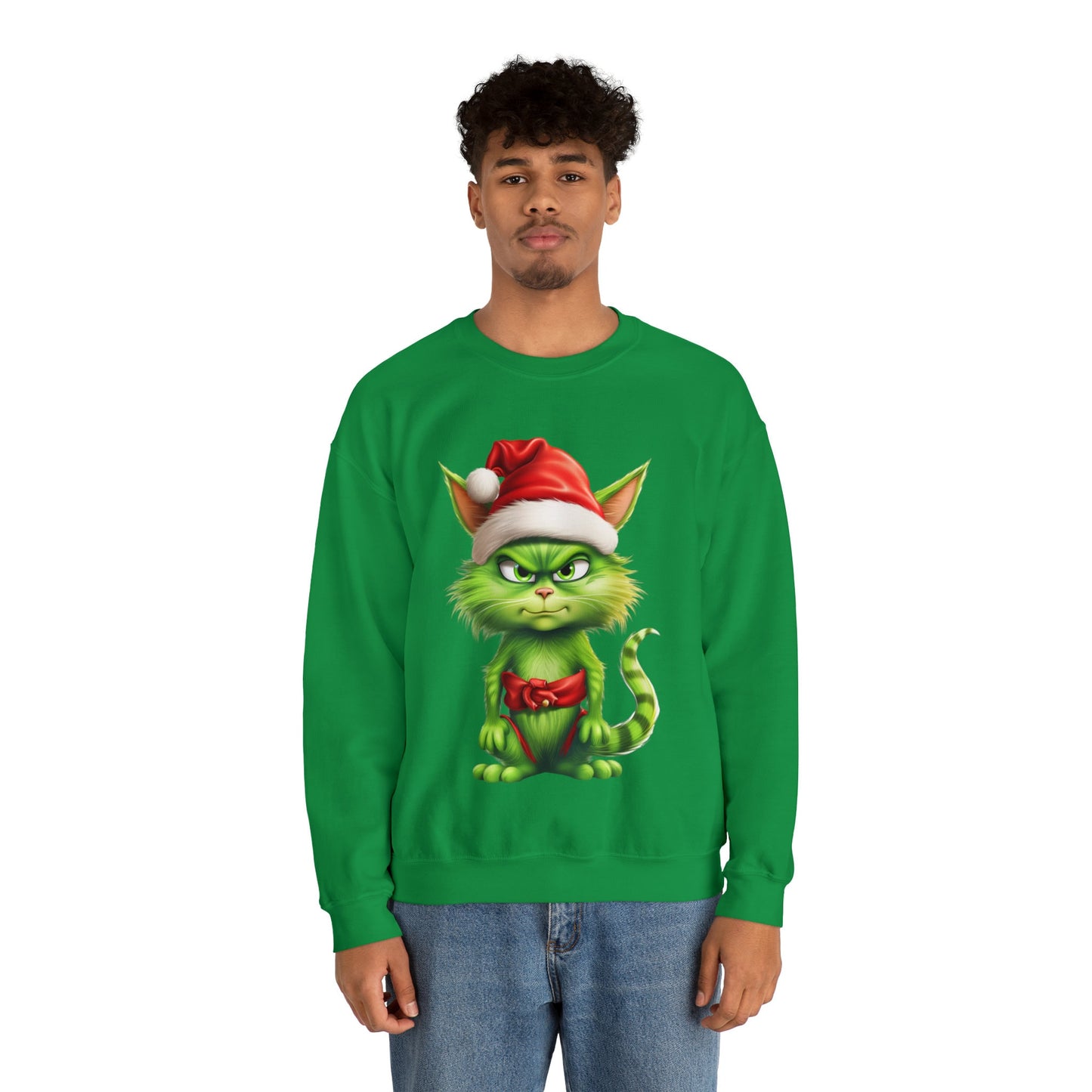 Funny Cat Sweatshirt,  Cat Christmas Shirt, Cute Cat Crewneck Sweatshirt, Gifts for Cat Lovers