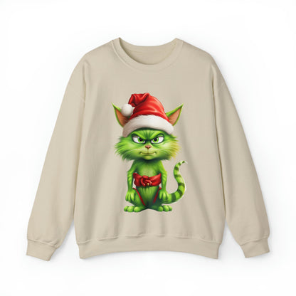 Funny Cat Sweatshirt,  Cat Christmas Shirt, Cute Cat Crewneck Sweatshirt, Gifts for Cat Lovers