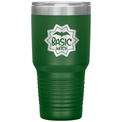 Halloween Tumbler Basic Witch Funny Tumbler 30 oz Insulated Tumbler Mug Cup Gift