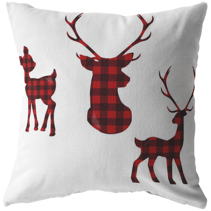 Buffalo Plaid Throw Pillow  Throw Pillow Cover  Dear Family Pillow Holiday Decorative Pillow Home Decor