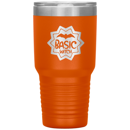 Halloween Tumbler Basic Witch Funny Tumbler 30 oz Insulated Tumbler Mug Cup Gift
