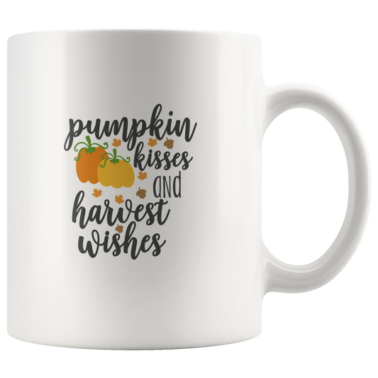 Pumpkin Kisses Coffee Mug Fall Autumn Coffee Cup Funny Coffee Mug Coffee Lovers Gift