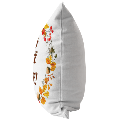 Fall Throw Pillow Cover Home Decor Couch Accent Decorative Pillow Happy Fall Yall!